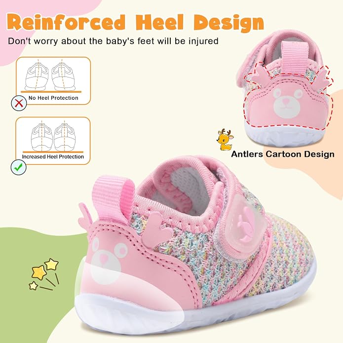 FEETCITY Baby Walking Shoes Barefoot Baby Shoes Infant Sneakers Newborn Crib - Image 3