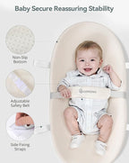 COMOMY Baby Changing Pad with Wipeable & Waterproof PU Cover, Contoured Diaper - Image 4