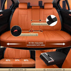 FLORICH Car Seat Covers Full Set, Leather Seat Covers - Image 4