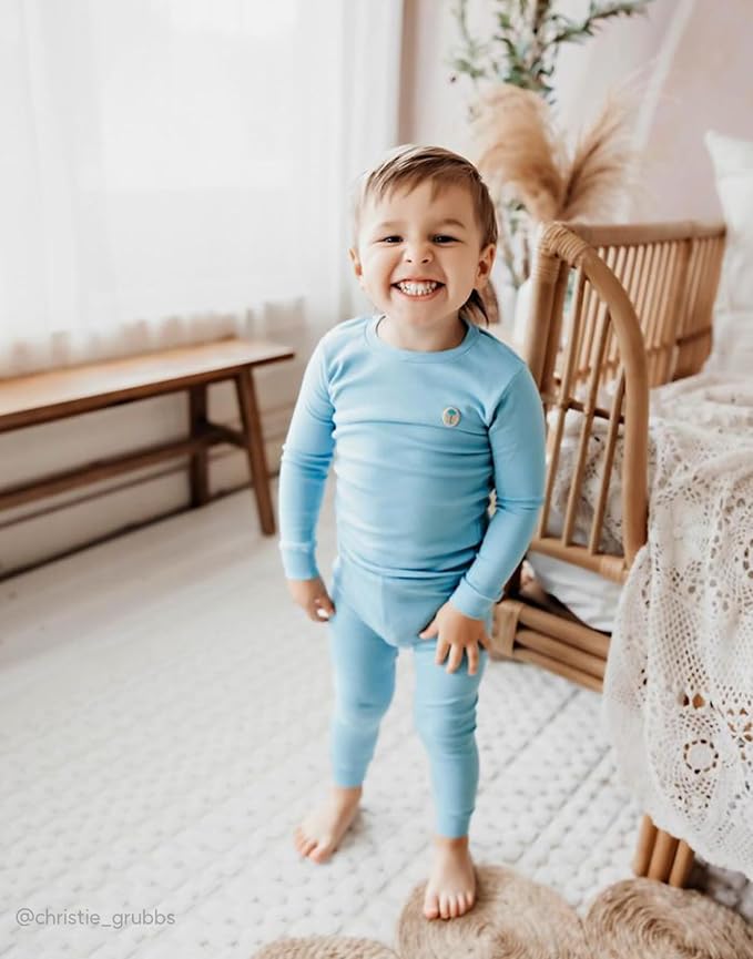 moimoln 6M-8Y Modal Cotton Solid Soft Breathable Baby Toddler Boys Girls Snug - Image 4