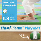 1.3" Thick Educational Baby Floor Play Mat 59x79, Basic Padded Memory Foam Kids - Image 2