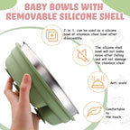 Nuogo 3 Pcs Stainless Steel Baby Suction Plates - Image 2