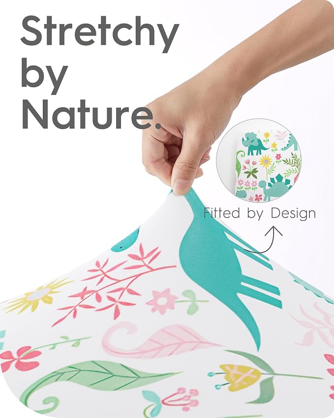 Dinosaur Crib Sheets for Boys, Premium Soft Crib Mattress Fitted Sheet - Image 5