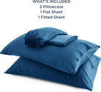 Bedsure California King Sheet Sets, Cooling Sheets, Rayon Derived from Bamboo - Image 5