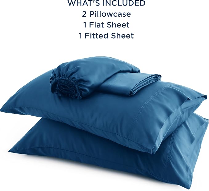 Bedsure California King Sheet Sets, Cooling Sheets, Rayon Derived from Bamboo - Image 5