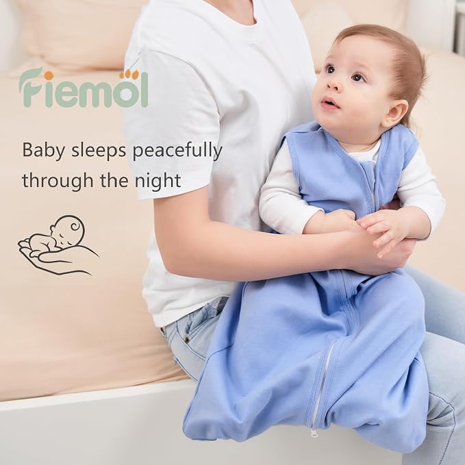 Baby Sleep Sack 0-6 Months, 100% Cotton Sleeping Sack - Image 5