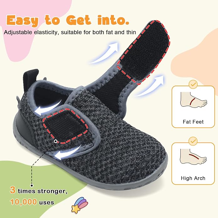 FEETCITY Baby Walking Shoes Barefoot Baby Shoes Infant Sneakers Newborn Crib - Image 2