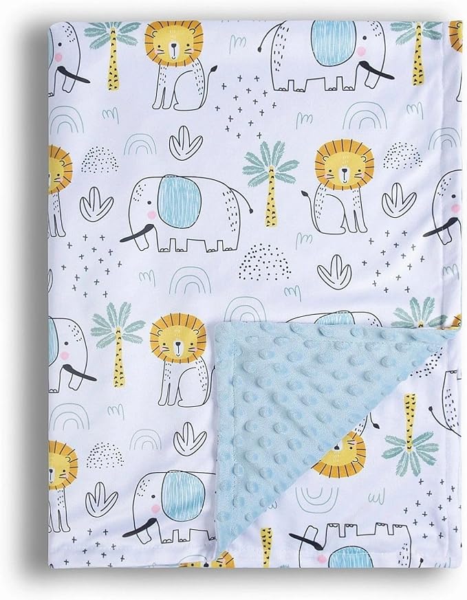 Baby Blanket for Boys Girls Soft Minky by Donsonny