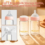 Breast Milk Storage Bottles 180ml 6oz BPA-Free Leak-Proof Baby Bottle - Image 3