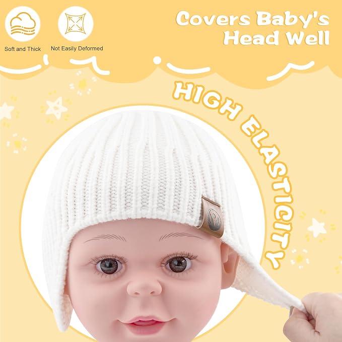 Baby Winter Hat Kids Knit Beanie - Image 3