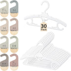 Hsei 30 Packs Baby Hangers for Nursery Closet by Hsei