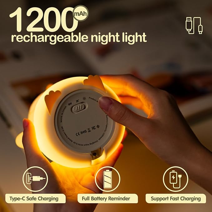 ATSUI Penguin Night Light, LED Squishy Novelty Animal Night Lamp, Food Grade - Image 6