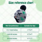 Duoyeree Kids Beanie Hat for Boys Girls Pom-pom Kint Hats Cozy Lining Winter - Image 6
