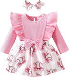 Chichoo Baby Girl Clothes Infant Fall Winter Outfits Newborn Long Sleeve Romper by Chichoo