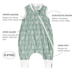 Duomiaomiao 0.5 TOG Toddler Sleep Sack 24-36 Months 100% Cotton Lightweight - Image 5