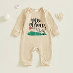 Fernvia Newborn Baby Boy Clothes Letters Print Bodysuit 3 6 9 12 18 Months Long - Image 3