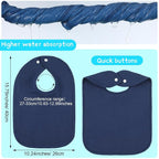 Toulite 6 Pcs Extra Large Muslin Toddler Baby Bibs - Image 2