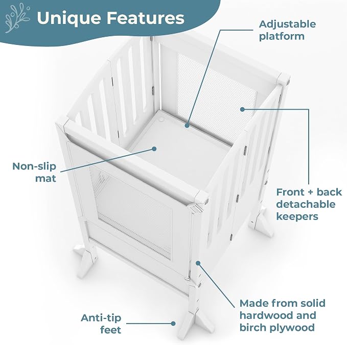 Guidecraft Kitchen Helper® Toddler Tower Step Stool - Image 5