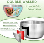 EWFEN SUS304 6-Piece Stainless Steel Bowls - Image 3