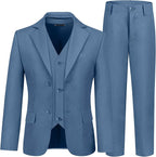 Boys' 3 Piece Suit Set with Suit Jacket, Formal Tuxedos Slim Fit Ring Bearer by Hipfun