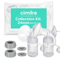 Cimilre 24MM Breast Milk Collection Kit, Double Pumping Breast Milk Collector by CimilreBreastPumpsUSA