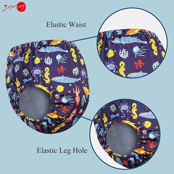 Joyo roy 6Pcs Cloth Diaper Cover Waterproof Plastic Training Pants - Image 3