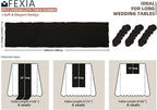 FEXIA 3 Pack Black Table Runner 35x120 Inches - Image 2