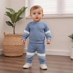 Kuriozud Toddler Baby Boy Fall Winter Clothes Long Sleeve Crewneck Pullover - Image 3