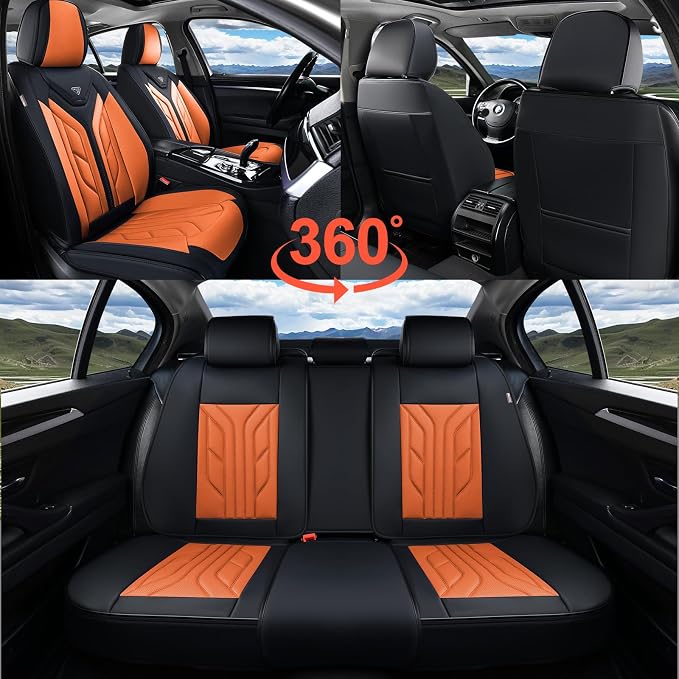 Coverado Car Seat Covers Full Set, Automotive Seat Covers Car Seat Protector - Image 8