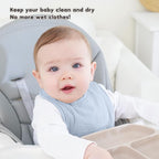 Susurration Muslin Baby Drool Bibs 10Pack Soft Square Adjustable Bandana Bibs - Image 3