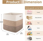 OIAHOMY 13 Kallax Inch Cube Storage Bins, Kallax Insert Storage Baskets - Image 2