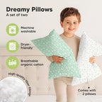 KeaBabies 2-Pack Toddler Pillow 13x18 - Image 4