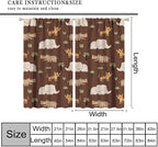 Jungle Safari Animals Blackout Curtains Cartoon Tropical Forest Animals - Image 7
