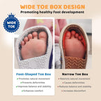 Baby Boy Girl Shoes Toddler Wide Toe Box Shoe Barefoot Non-Slip First Walking - Image 3