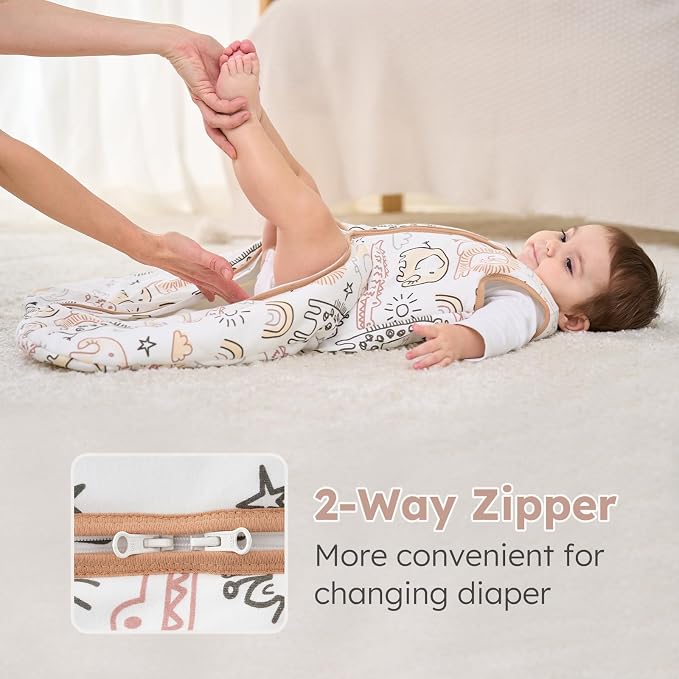 Yoofoss Baby Sleep Sack 0-6 Months, TOG 2.5 Baby Wearable Blanket - Image 5
