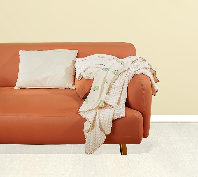 Baby Blanket Double Layer Cotton 40 x 40 Soft Receiving Blanket - Image 6
