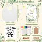 Baby Shower Game Sign Blank Bib DIY Set Newborn Essentials Stuff - Image 3