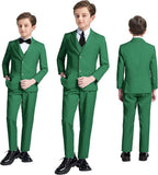 JPF Boy's Formal Suit Set Slim Fit Kids Tuxedo Suits - Image 6