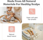 Ullabelle 4 Piece Wooden Baby Hair Brush and Comb Set - Image 3