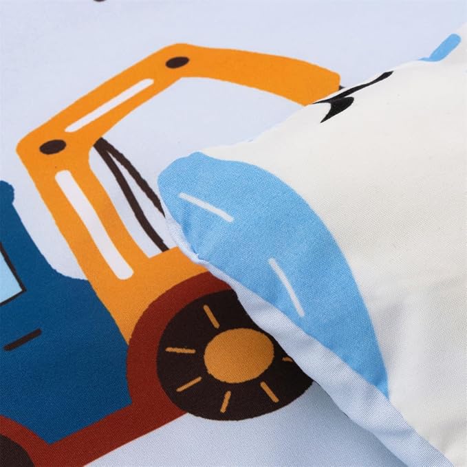 NTBED 4 Pieces Construction Truck Toddler Bedding Set - Image 6