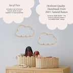 BEBE BASK Handmade Wicker Cloud Décor Set of 2 - Image 3