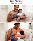 Momcozy Hands Free Pumping Bra, Adjustable Breast-Pumps Holding and Nursing Bra - Image 4