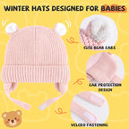Duoyeree Cozy Baby Beanie with Earflaps and Fleece Lining - Image 4