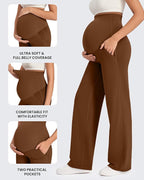G4Free Maternity Pants Over The Belly Yoga Dress Work Pregnancy Pants Stretchy - Image 6