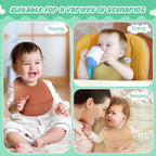 Mepase Silicone Bibs Waterproof Silicone Baby Bibs Soft Adjustable Baby Feeding - Image 7