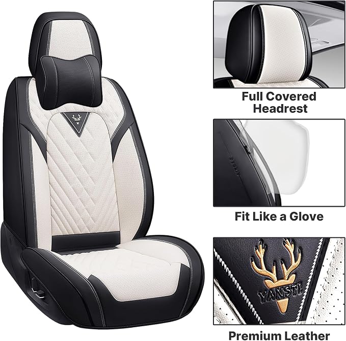 Car Seat Covers Full Coverage Seat Cover Waterproof Faux Leather Cushion - Image 5