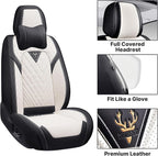 Car Seat Covers Full Coverage Seat Cover Waterproof Faux Leather Cushion - Image 5