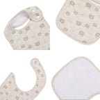 7 Pack Baby Cotton Absorbent Bibs - Image 4