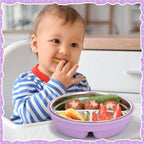 Nuogo 1 Pcs Stainless Steel Baby Suction Plates - Image 2