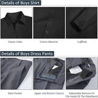Boys Suits Formal Dress Vest and Pants Set - Image 5